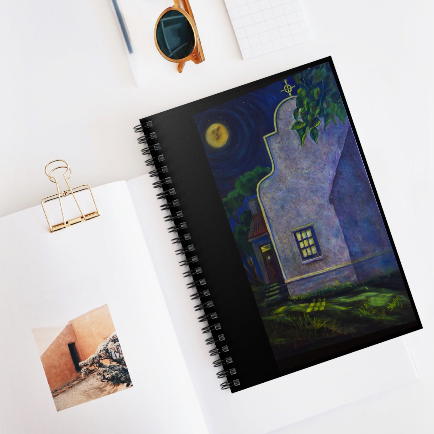 Artistic Spiral Notebook - Perfect for Writers, Artists, Journals, and Gifts | Night Sky Design, School Supplies, Stationery