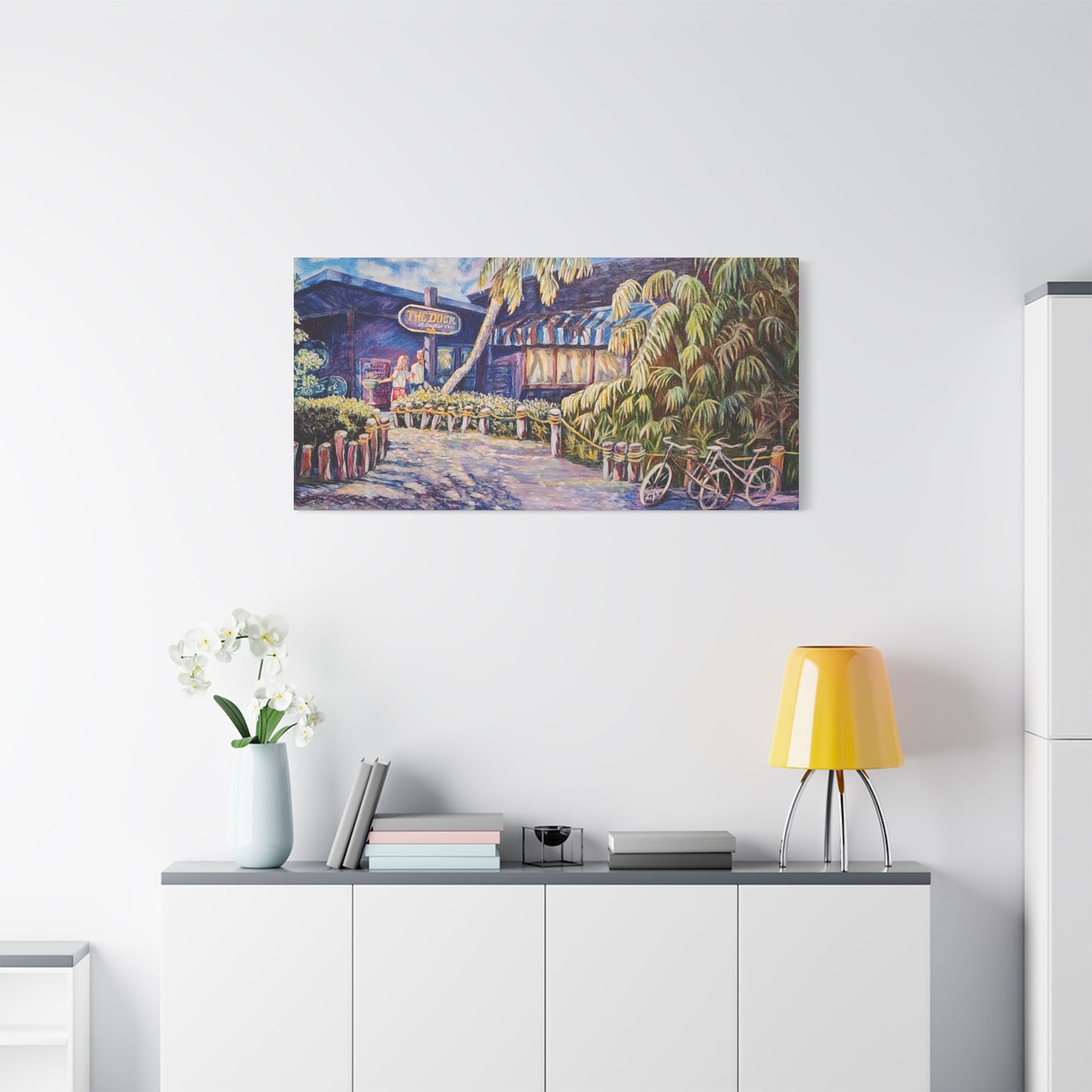 Matte Canvas Wall Art, Vibrant Landscape Decor, Home Office Decoration, Unique Gift for Art Lovers, Beach House Wall Decor