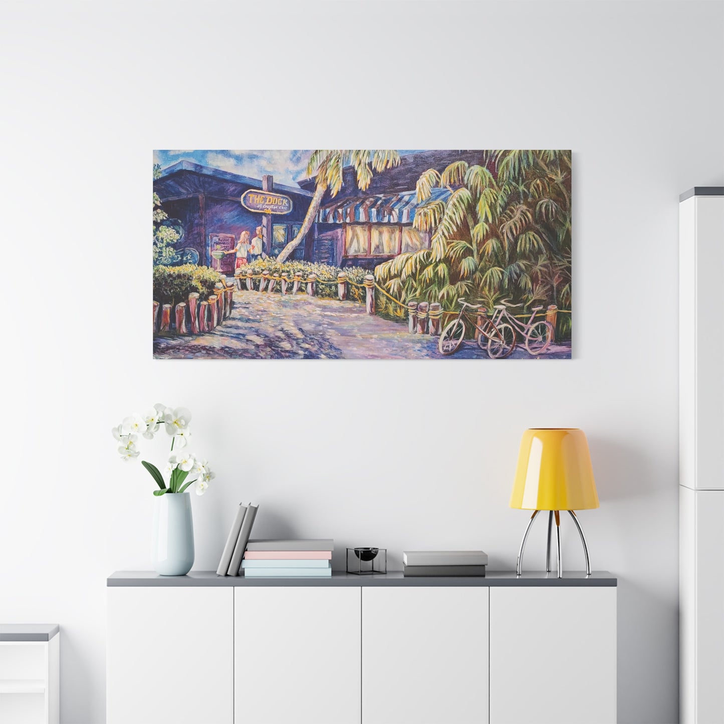 Matte Canvas Wall Art, Vibrant Landscape Decor, Home Office Decoration, Unique Gift for Art Lovers, Beach House Wall Decor
