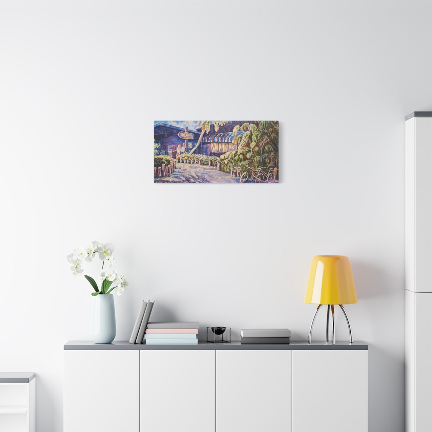 Matte Canvas Wall Art, Vibrant Landscape Decor, Home Office Decoration, Unique Gift for Art Lovers, Beach House Wall Decor