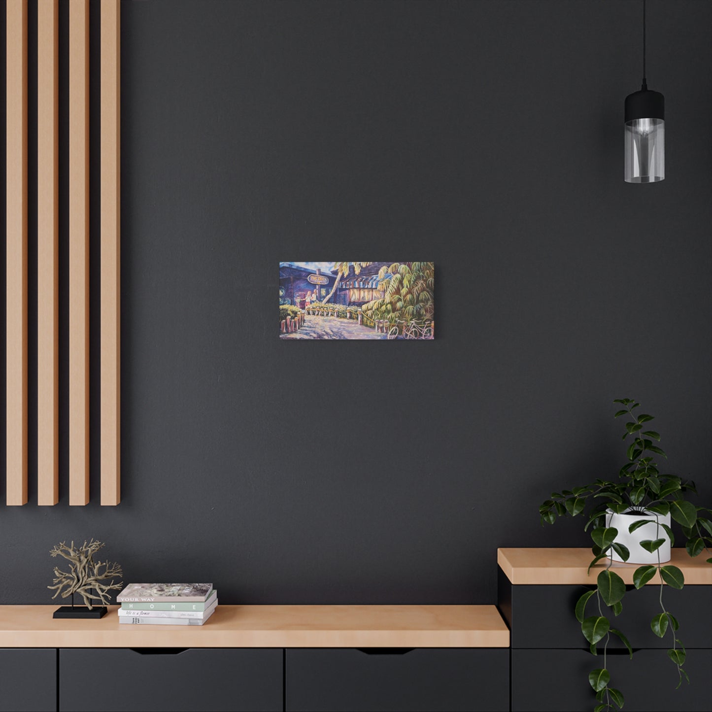 Matte Canvas Wall Art, Vibrant Landscape Decor, Home Office Decoration, Unique Gift for Art Lovers, Beach House Wall Decor