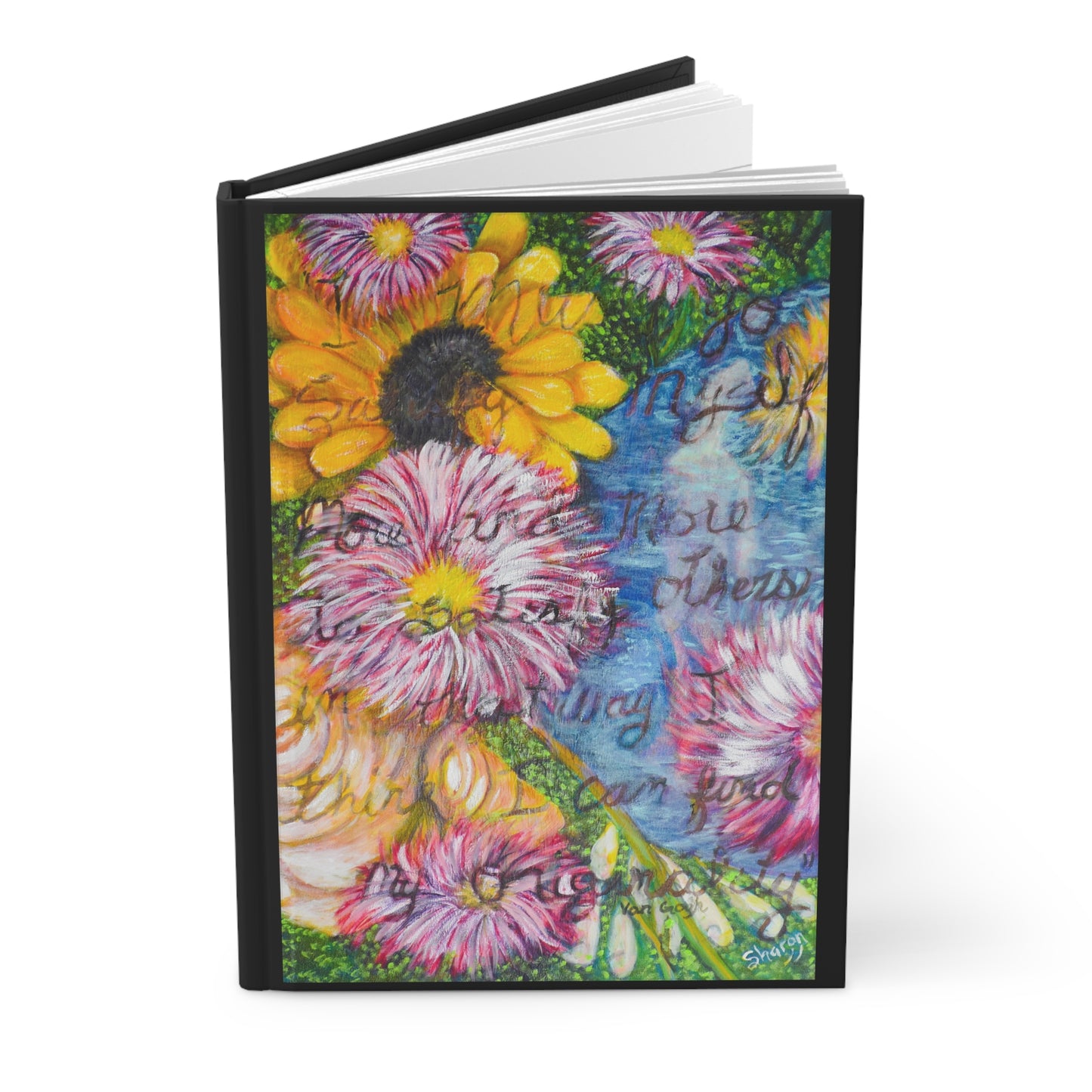 Floral Hardcover Journal | Inspirational Writing Notebook | Gift for Writers, Students, or Nature Lovers | Daily Planner or Sketchbook