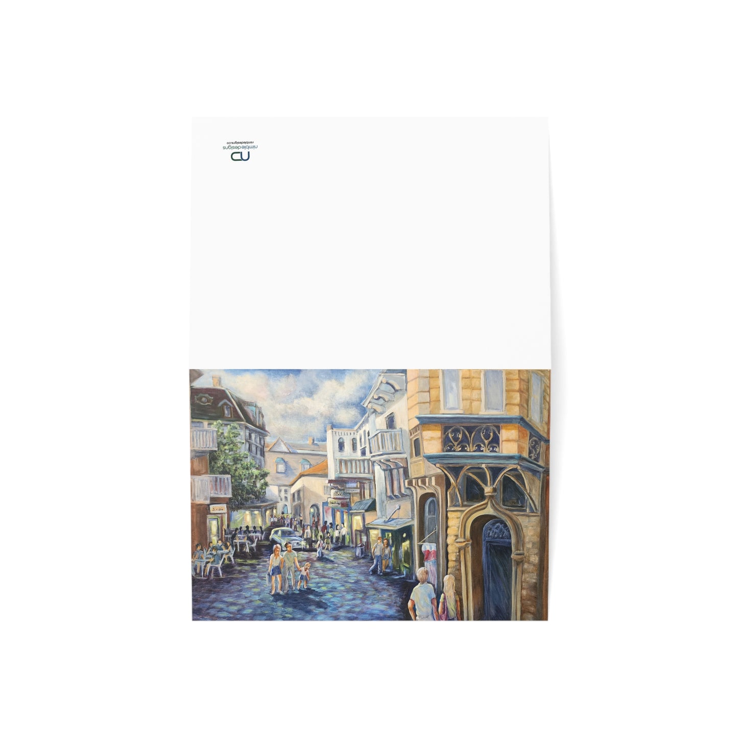 Scenic Germany Greeting Card - Cityscape Design, Birthday, Thank You, Encouragement, Blank Note Cards, Stationery Set