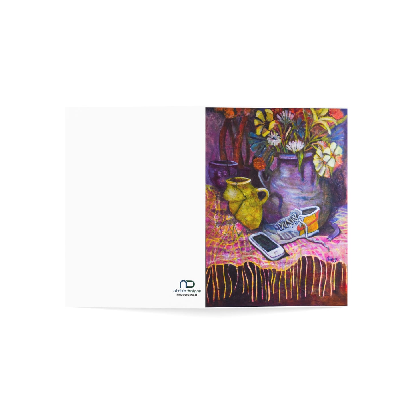 Vibrant Greeting Cards - Artistic Floral Design, Birthday, Thank You, Encouragement, Blank Note Cards, Stationery Set