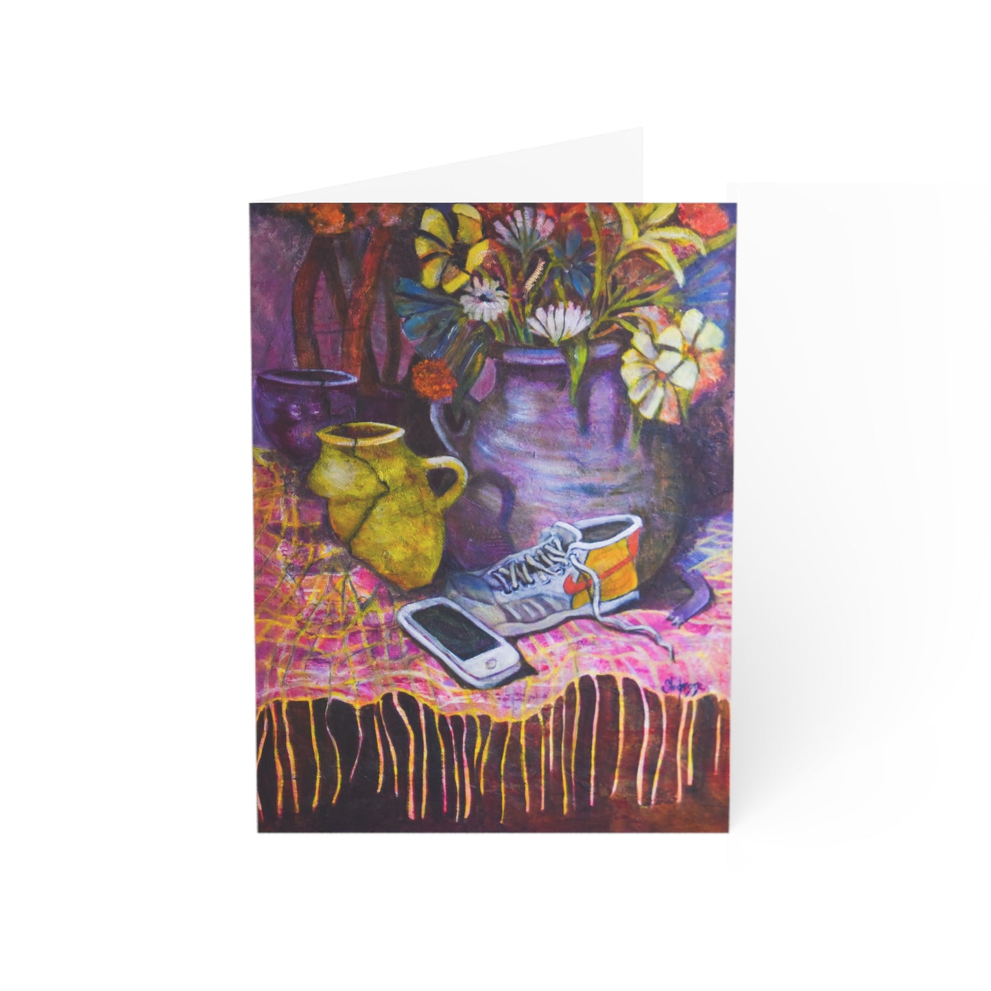 Vibrant Greeting Cards - Artistic Floral Design, Birthday, Thank You, Encouragement, Blank Note Cards, Stationery Set