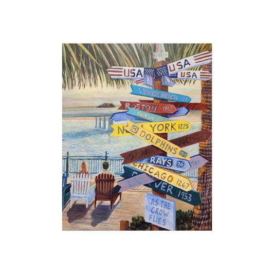 Coastal Destination Fine Art Poster, Beach Decor Print, Nautical Wall Art, Travel-themed Home Artwork, Gift for Travelers