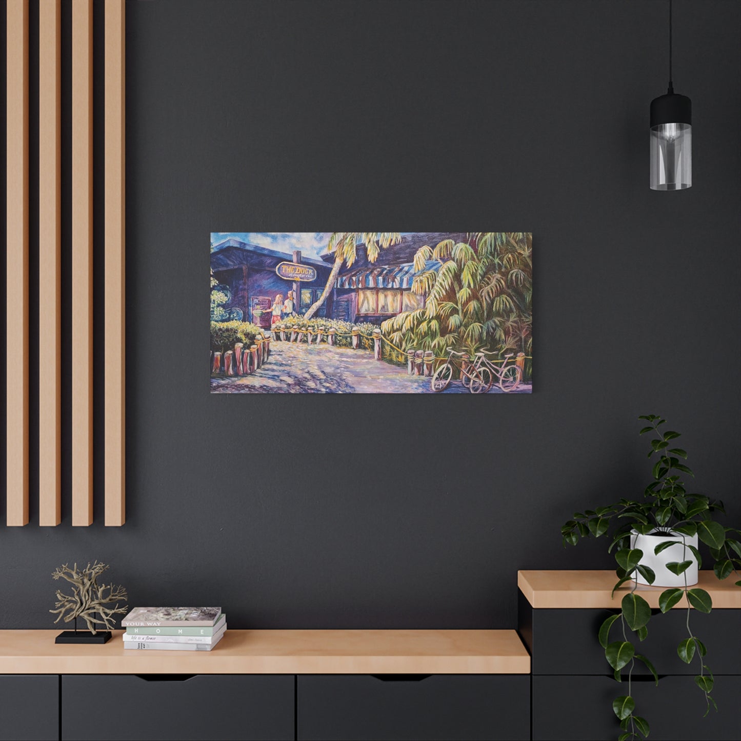 Matte Canvas Wall Art, Vibrant Landscape Decor, Home Office Decoration, Unique Gift for Art Lovers, Beach House Wall Decor