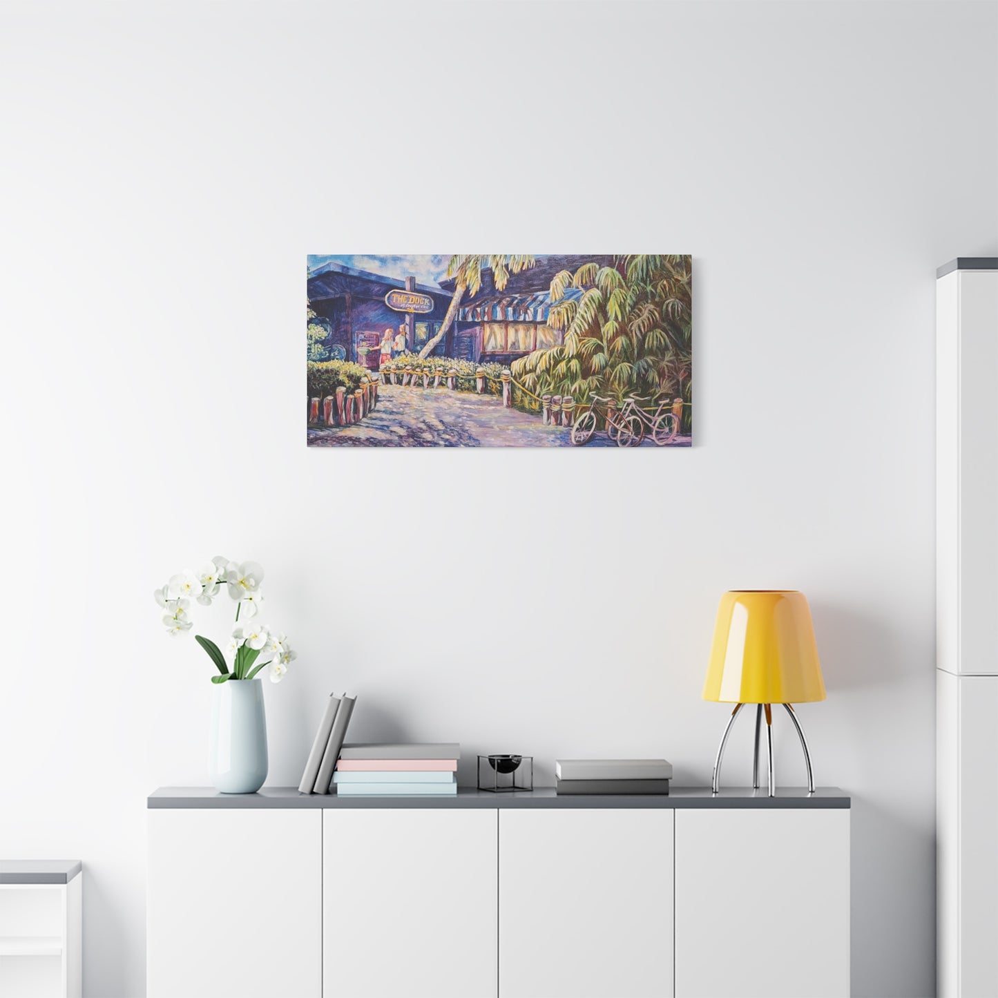 Matte Canvas Wall Art, Vibrant Landscape Decor, Home Office Decoration, Unique Gift for Art Lovers, Beach House Wall Decor
