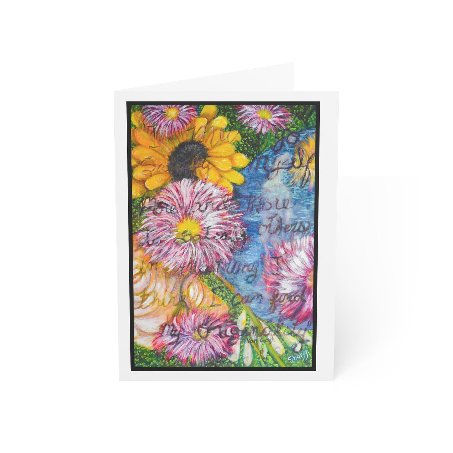 Floral Greeting Cards Set - Colorful Note Cards for All Occasions, Birthday, Thank You, Friendship, Flower Card Collection