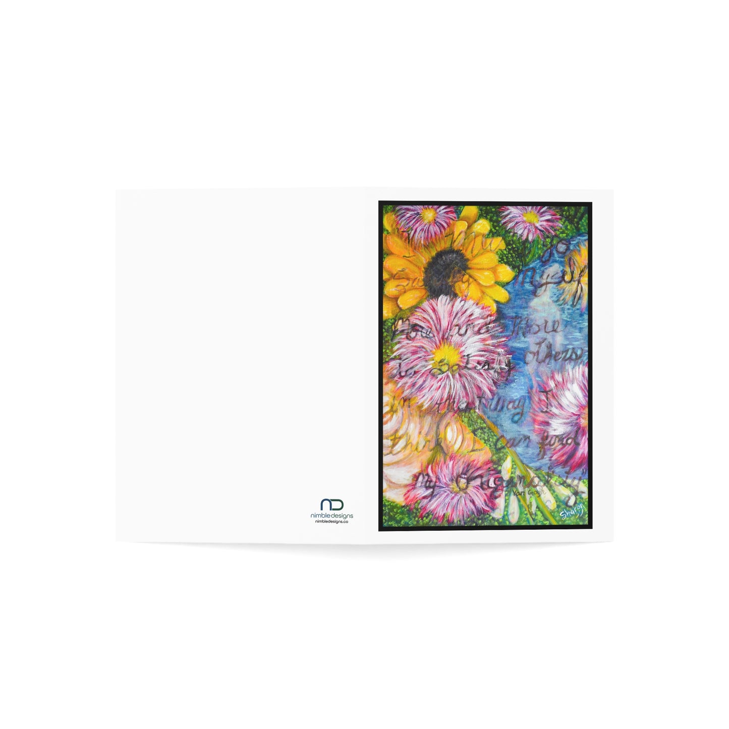 Floral Greeting Cards Set - Colorful Note Cards for All Occasions, Birthday, Thank You, Friendship, Flower Card Collection