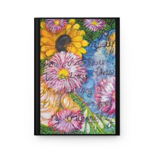 Floral Hardcover Journal | Inspirational Writing Notebook | Gift for Writers, Students, or Nature Lovers | Daily Planner or Sketchbook