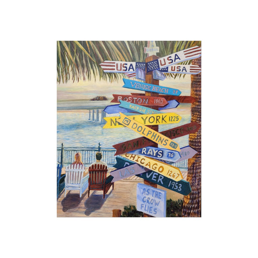 Coastal Destination Fine Art Poster, Beach Decor Print, Nautical Wall Art, Travel-themed Home Artwork, Gift for Travelers