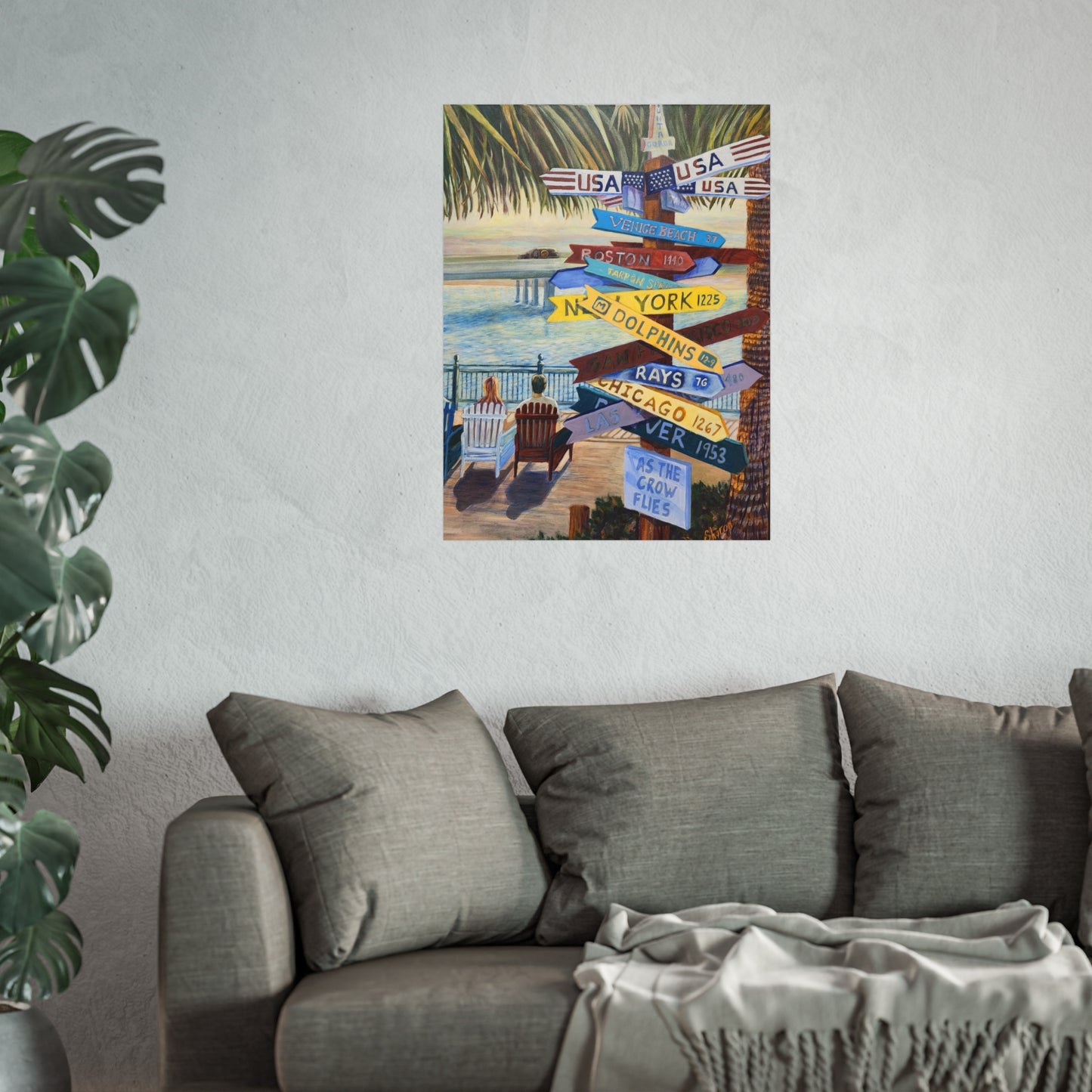 Coastal Destination Fine Art Poster, Beach Decor Print, Nautical Wall Art, Travel-themed Home Artwork, Gift for Travelers