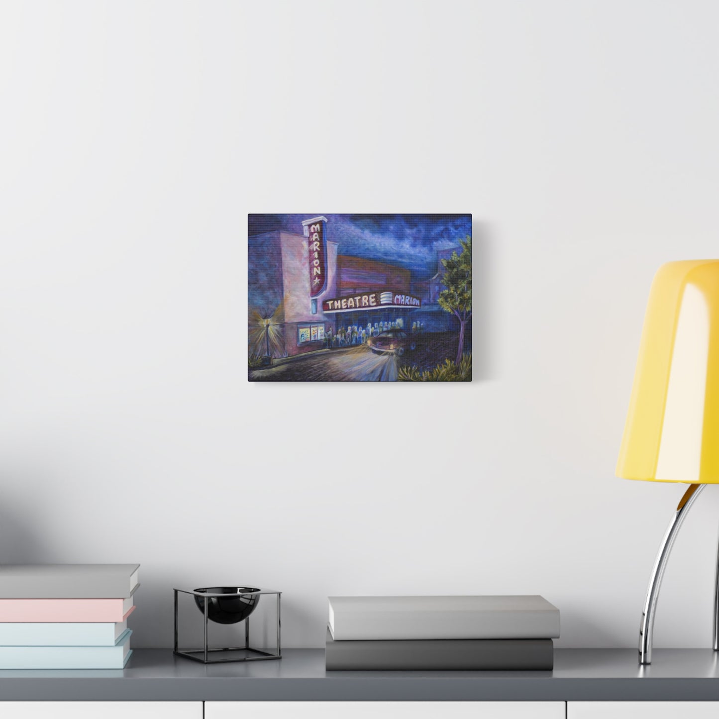 Theater Night Canvas Art, Vintage Movie Poster, Home Decor, Gift for Movie Lovers, Art for Living Room